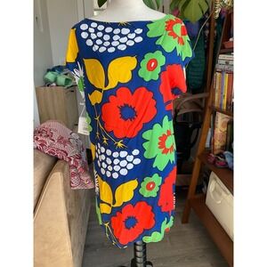 Marimekko for Target Kukkatori Floral Shift Dress Deadstock Medium NWT Scandi